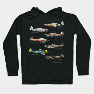 WW2 Fighter Aircraft Warbirds Hoodie